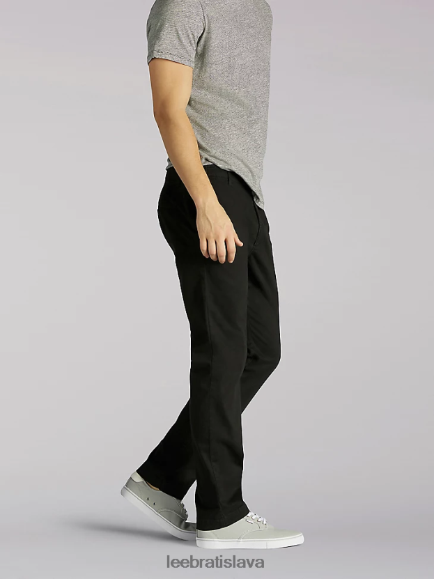 Lee oblečenie HL0J0R763 čierna muži Extreme motion slim fit khaki nohavice