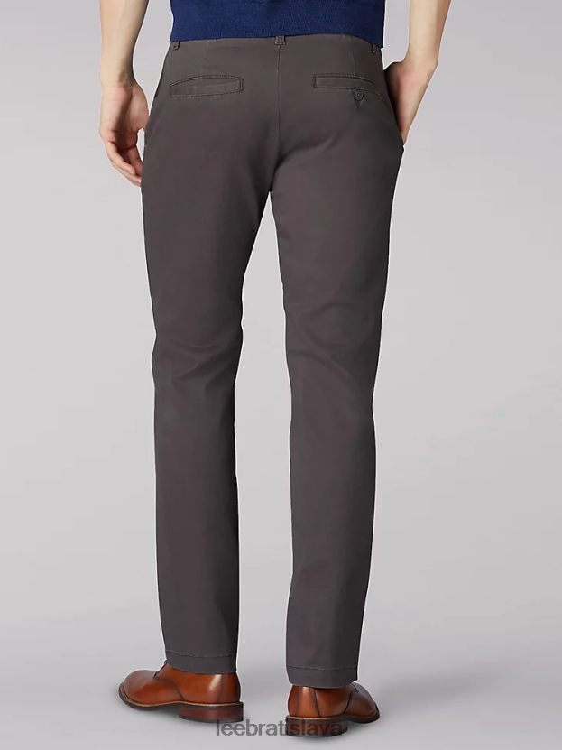 Lee oblečenie HL0J0R764 tmavošedý muži Extreme motion slim fit khaki nohavice