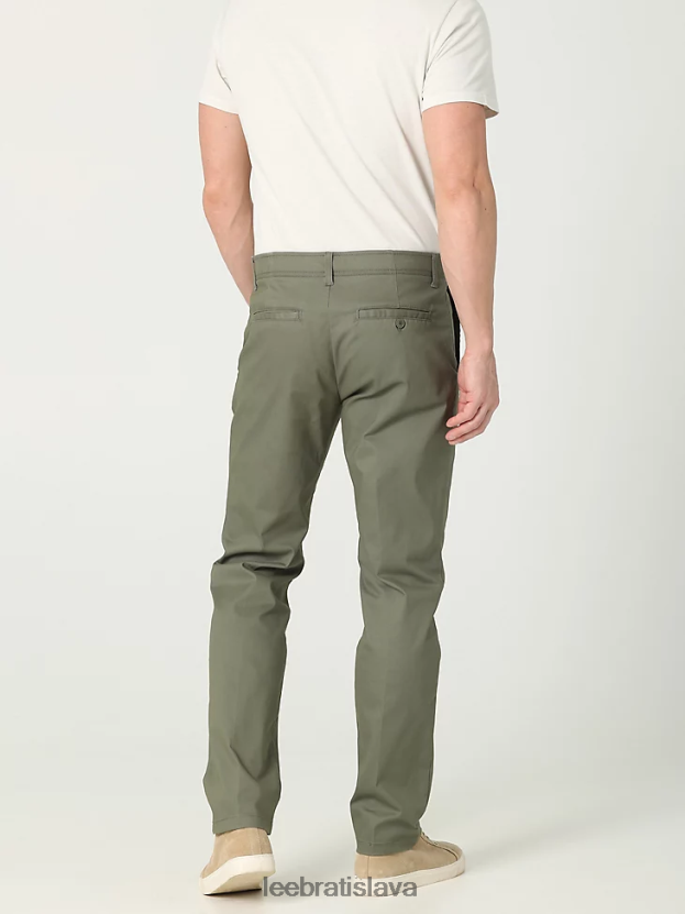 Lee oblečenie HL0J0R765 tlmená oliva muži Extreme motion slim fit khaki nohavice