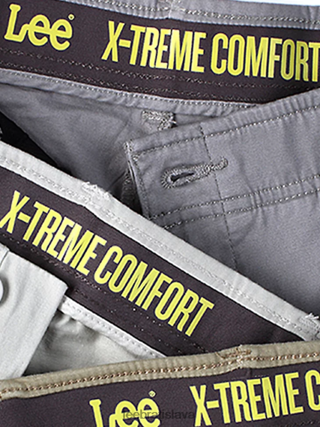 Lee oblečenie HL0J0R767 čierna muži khaki nohavice s extrémnym pohybom (veľké a vysoké)