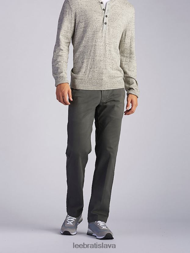 Lee oblečenie HL0J0R768 drevené uhlie muži khaki nohavice s extrémnym pohybom (veľké a vysoké)