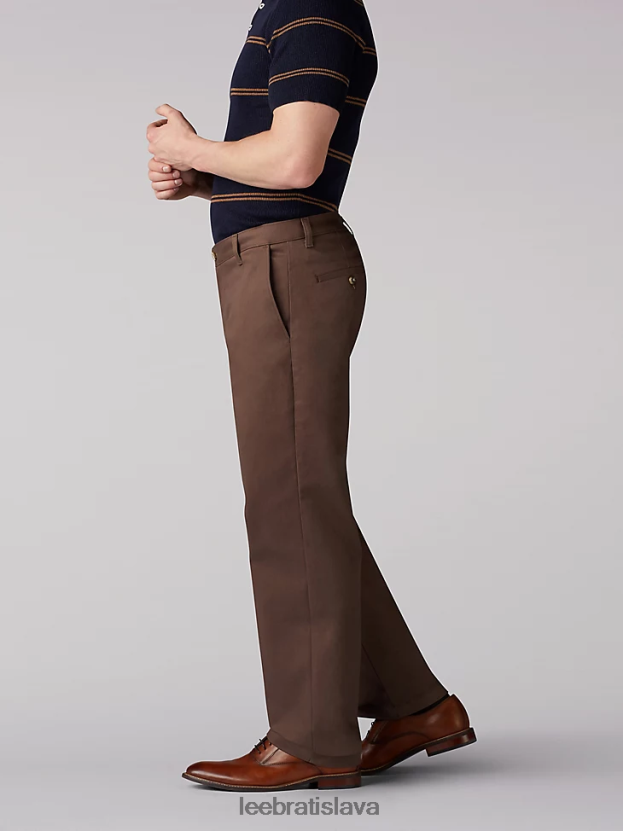 Lee oblečenie HL0J0R776 orech muži totálna sloboda rovné nohavice rovného strihu