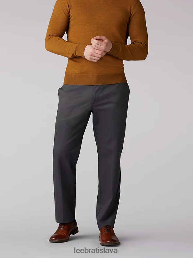 Lee oblečenie HL0J0R779 drevené uhlie muži totálna sloboda rovné nohavice rovného strihu