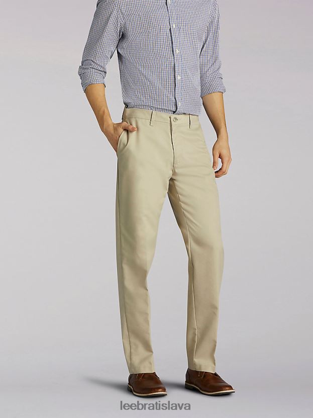 Lee oblečenie HL0J0R783 pieskový keper muži totálna sloboda uvoľneného strihu zúžené nohavice