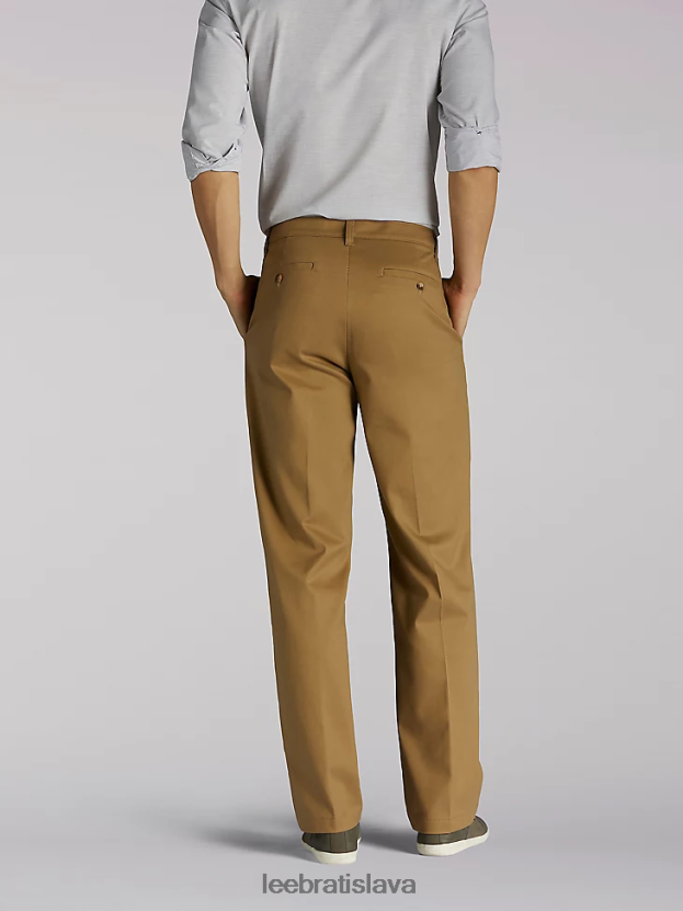 Lee oblečenie HL0J0R784 kaki keper muži totálna sloboda uvoľneného strihu zúžené nohavice