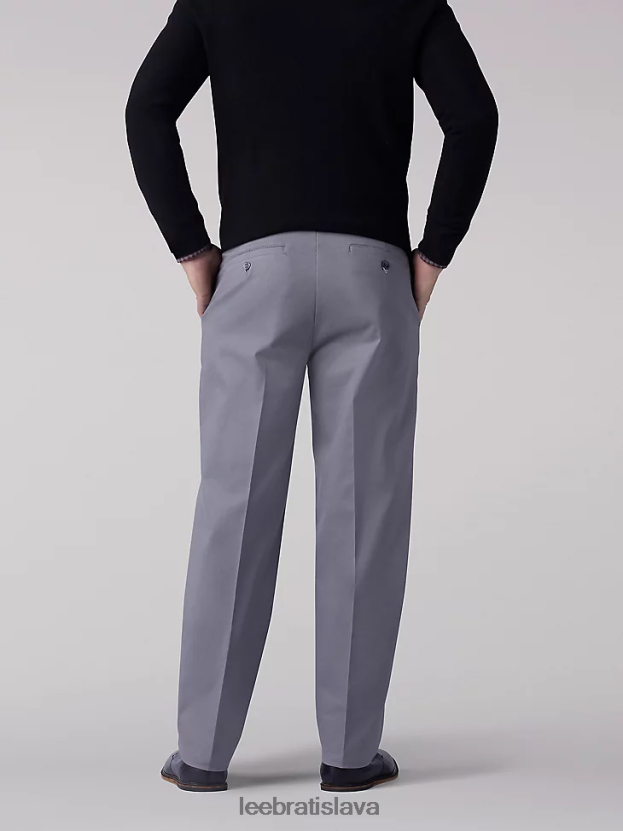 Lee oblečenie HL0J0R785 sivá muži totálna sloboda uvoľneného strihu zúžené nohavice
