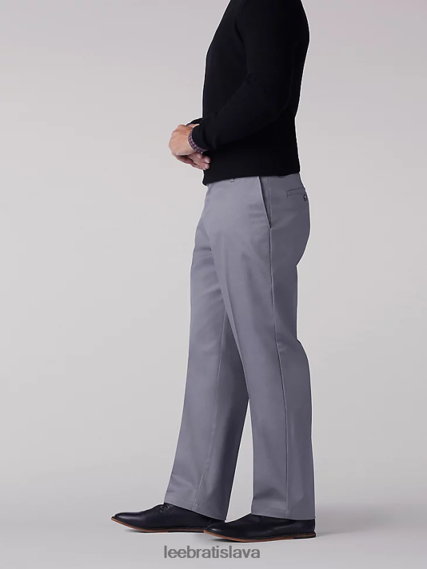 Lee oblečenie HL0J0R785 sivá muži totálna sloboda uvoľneného strihu zúžené nohavice
