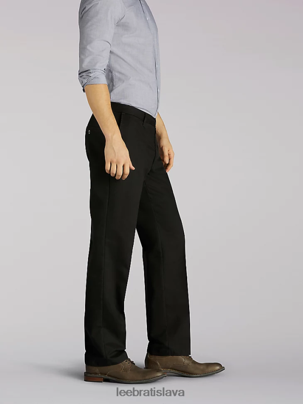 Lee oblečenie HL0J0R786 čierny keper muži totálna sloboda uvoľneného strihu zúžené nohavice