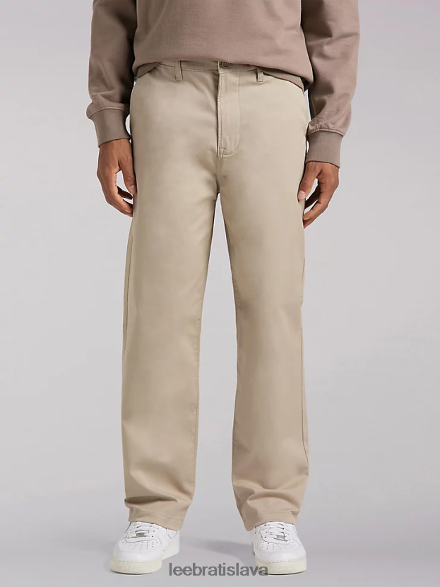 Lee oblečenie HL0J0R787 kameň muži európska kolekcia chetopa chino nohavice uvoľneného strihu