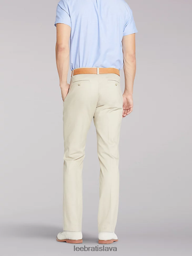 Lee oblečenie HL0J0R789 piesku muži totálna sloboda slim ploché predné nohavice