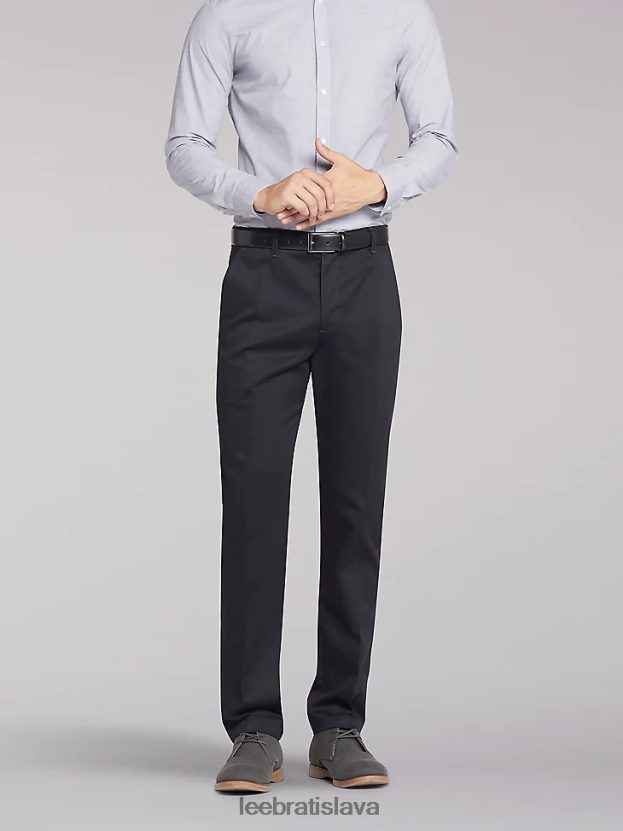 Lee oblečenie HL0J0R790 čierna muži totálna sloboda slim ploché predné nohavice