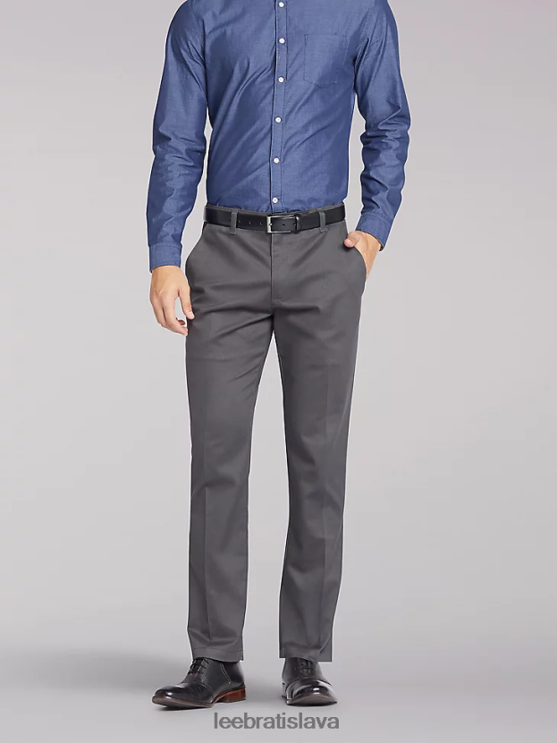Lee oblečenie HL0J0R791 drevené uhlie muži totálna sloboda slim ploché predné nohavice