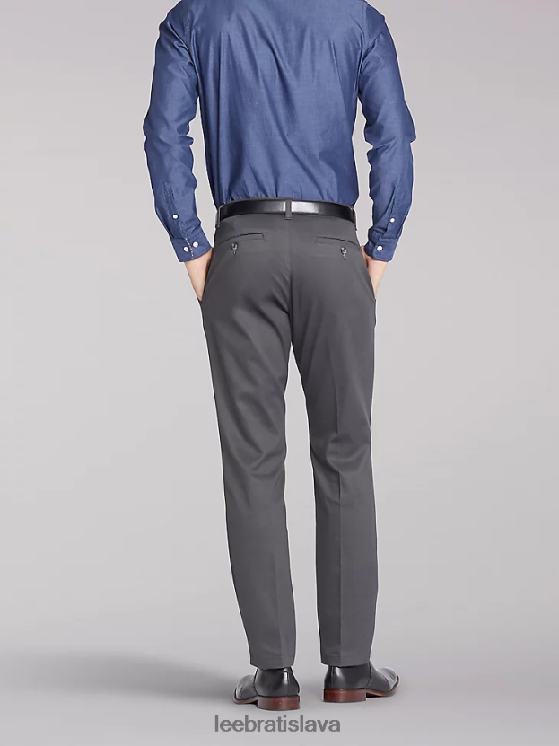 Lee oblečenie HL0J0R791 drevené uhlie muži totálna sloboda slim ploché predné nohavice