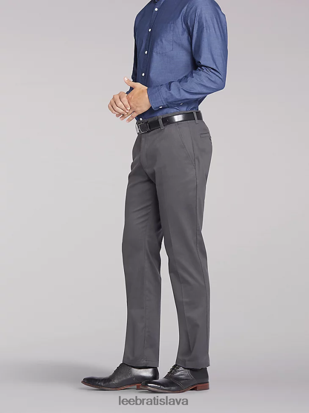 Lee oblečenie HL0J0R791 drevené uhlie muži totálna sloboda slim ploché predné nohavice