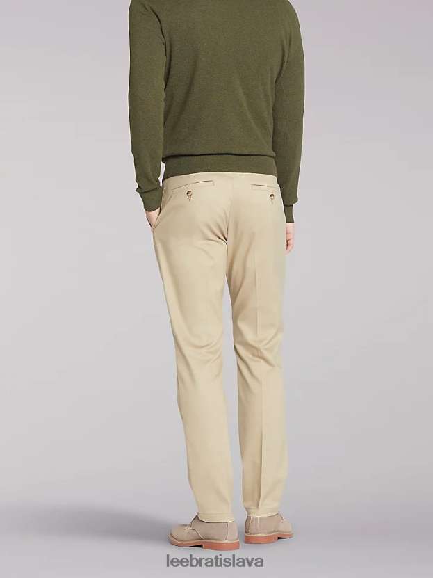 Lee oblečenie HL0J0R792 kaki muži totálna sloboda slim ploché predné nohavice
