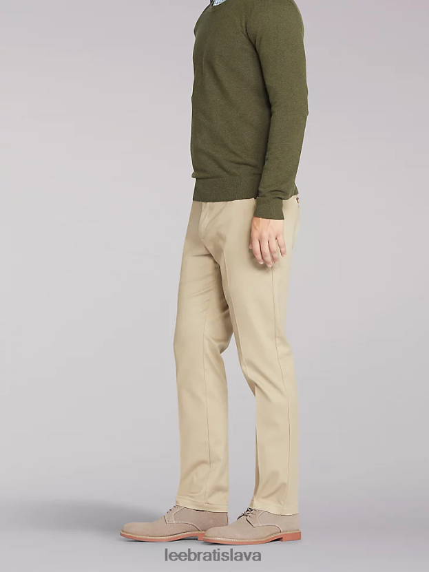Lee oblečenie HL0J0R792 kaki muži totálna sloboda slim ploché predné nohavice