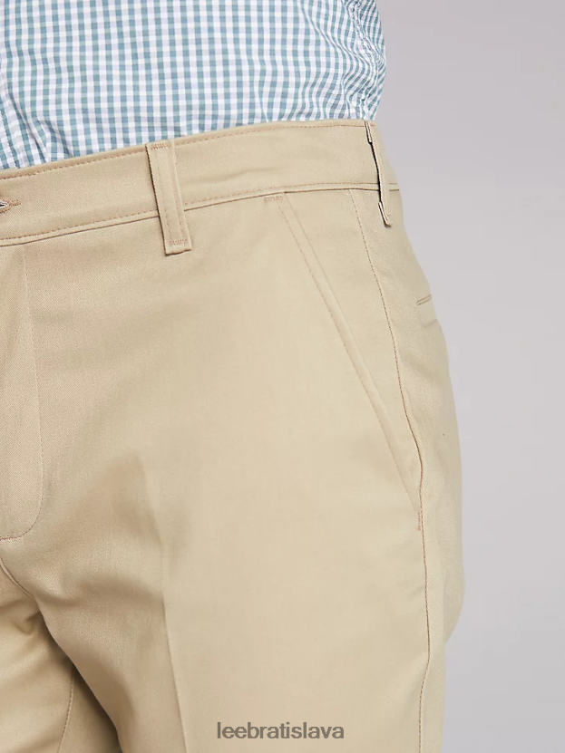 Lee oblečenie HL0J0R792 kaki muži totálna sloboda slim ploché predné nohavice