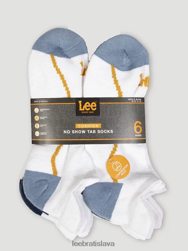 Lee príslušenstvo HL0J0R1171 biely muži 6-balenie ponožiek bez karty