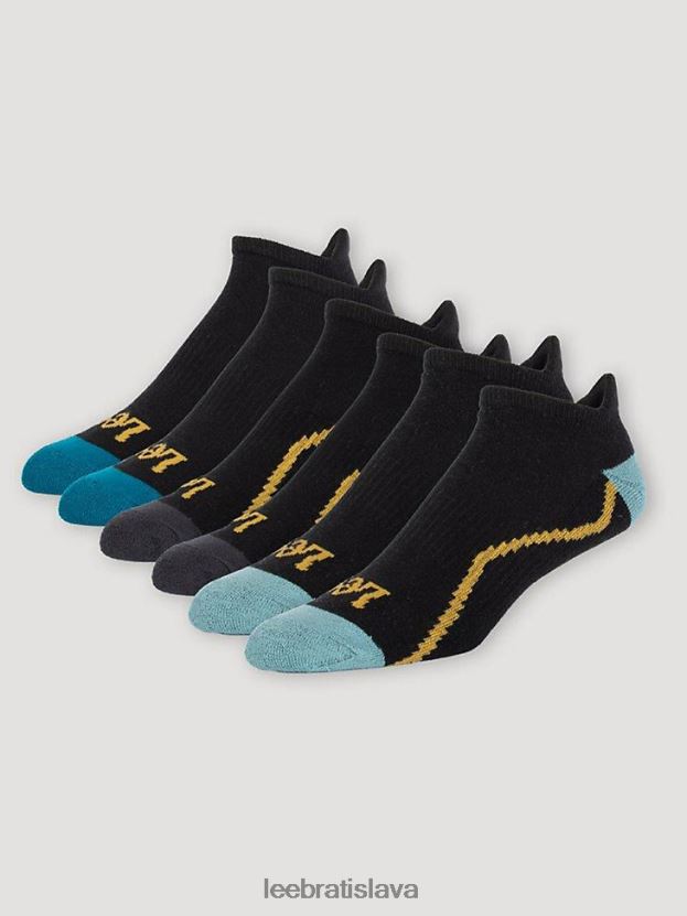 Lee príslušenstvo HL0J0R1172 čierna muži 6-balenie ponožiek bez karty