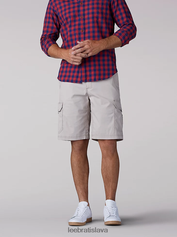 Lee oblečenie HL0J0R1007 kameň muži šortky na križovatke extrémneho pohybu