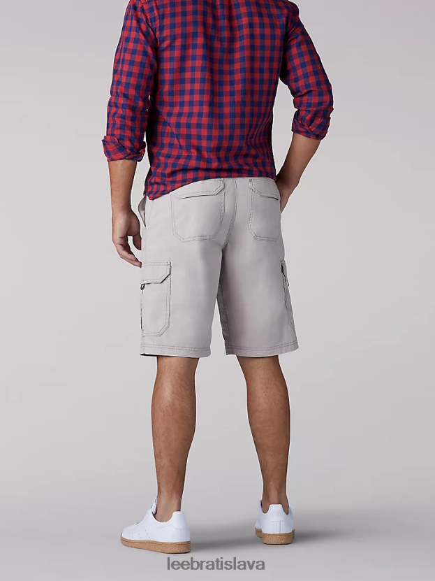 Lee oblečenie HL0J0R1007 kameň muži šortky na križovatke extrémneho pohybu