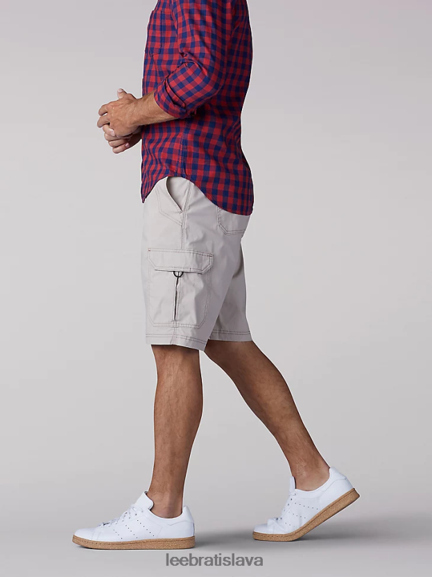 Lee oblečenie HL0J0R1007 kameň muži šortky na križovatke extrémneho pohybu