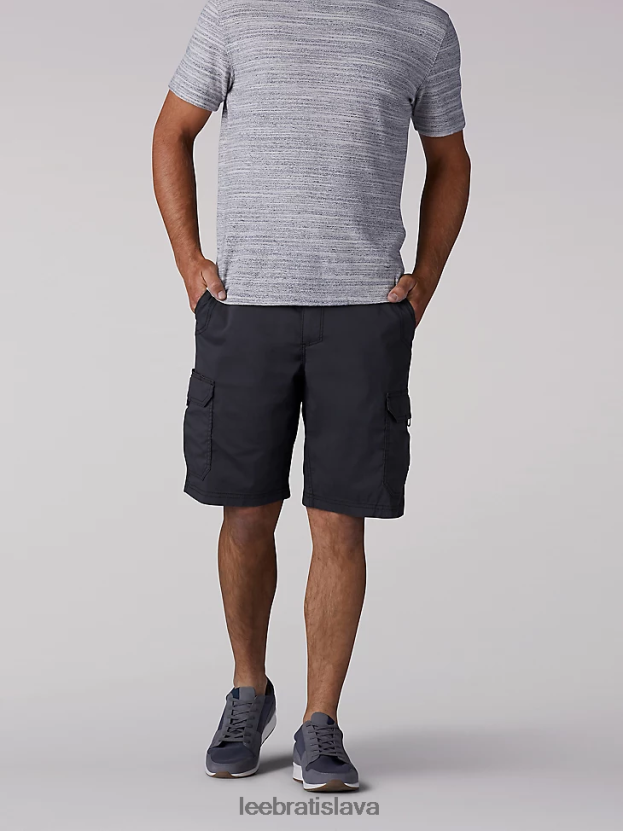 Lee oblečenie HL0J0R1013 antracitová muži šortky na križovatke extrémneho pohybu