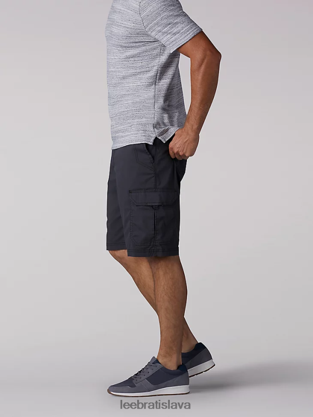 Lee oblečenie HL0J0R1013 antracitová muži šortky na križovatke extrémneho pohybu