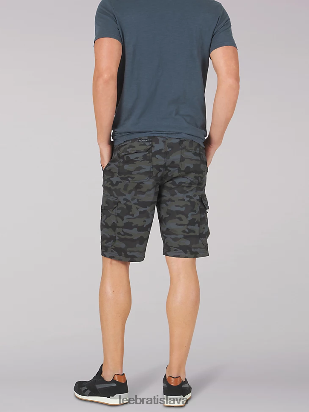 Lee oblečenie HL0J0R1014 čierna kamufláž muži extrémny pohyb križovatka krátky