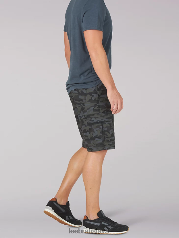 Lee oblečenie HL0J0R1014 čierna kamufláž muži extrémny pohyb križovatka krátky