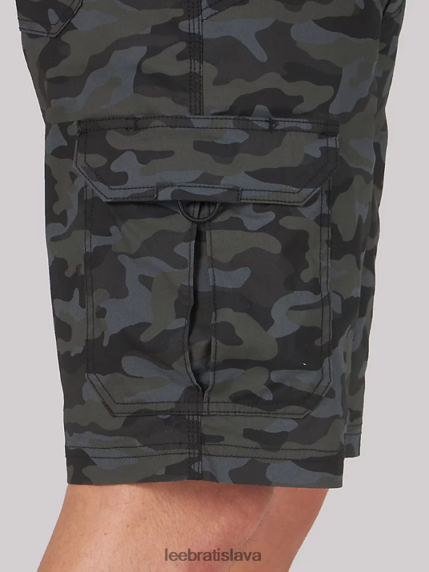 Lee oblečenie HL0J0R1014 čierna kamufláž muži extrémny pohyb križovatka krátky