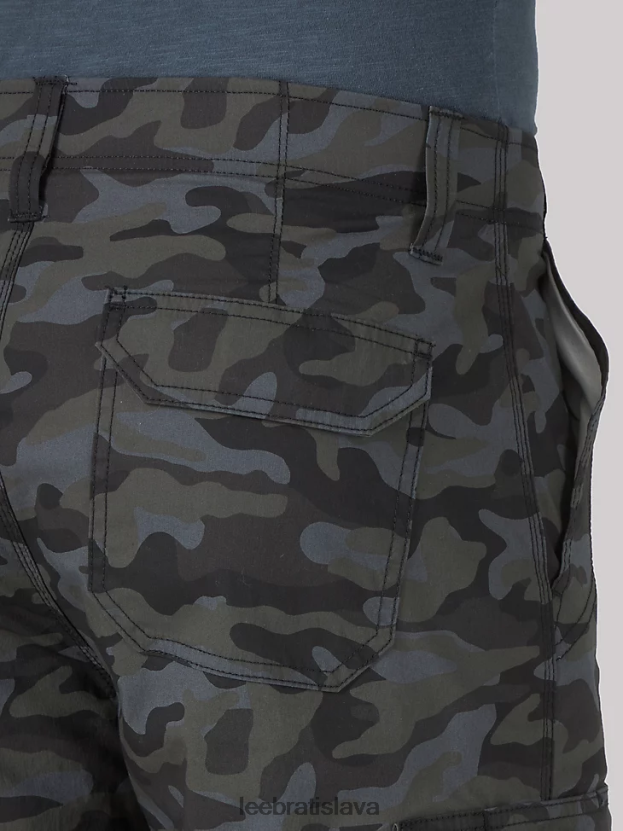 Lee oblečenie HL0J0R1014 čierna kamufláž muži extrémny pohyb križovatka krátky
