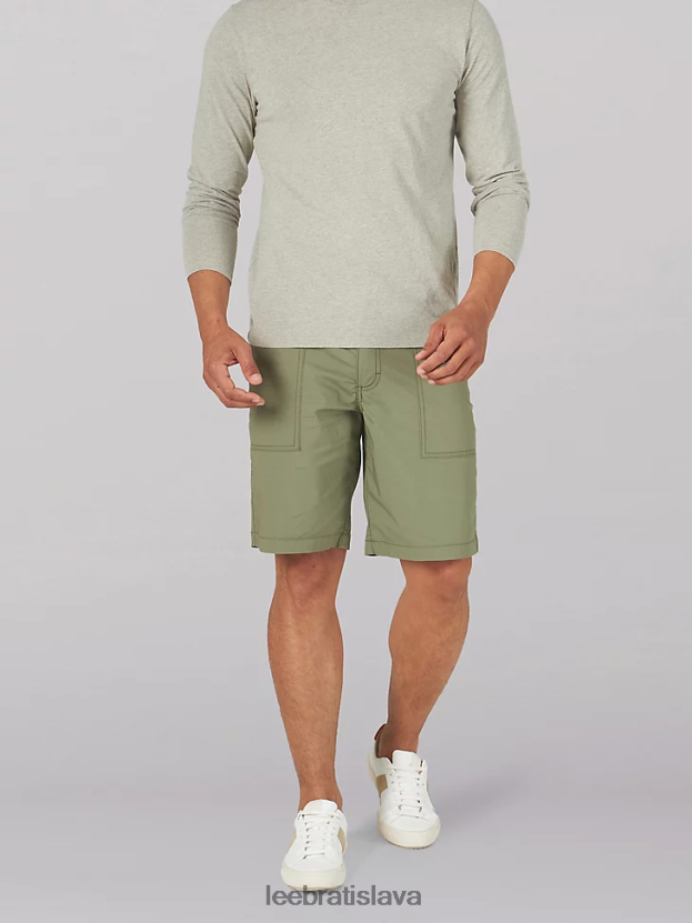 Lee oblečenie HL0J0R1027 sýto lišajník zelený muži extrémny pohyb deep pocket utility krátky