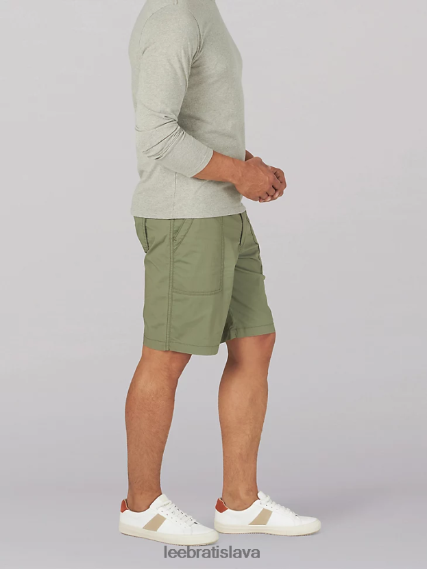 Lee oblečenie HL0J0R1027 sýto lišajník zelený muži extrémny pohyb deep pocket utility krátky
