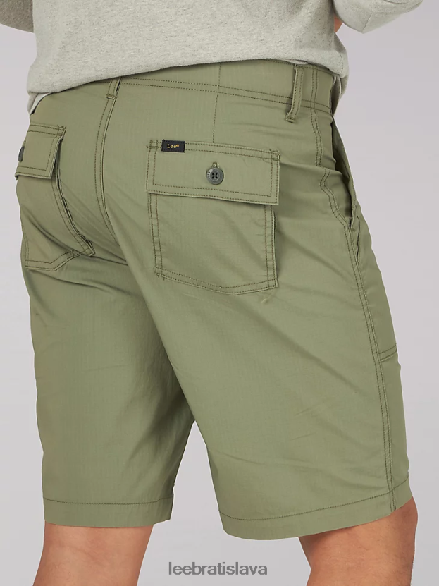 Lee oblečenie HL0J0R1027 sýto lišajník zelený muži extrémny pohyb deep pocket utility krátky