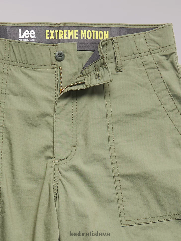 Lee oblečenie HL0J0R1027 sýto lišajník zelený muži extrémny pohyb deep pocket utility krátky