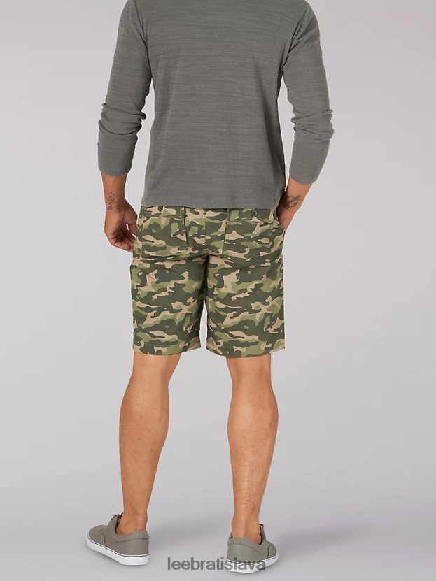 Lee oblečenie HL0J0R1030 hnedá kamufláž muži extrémny pohyb deep pocket utility krátky