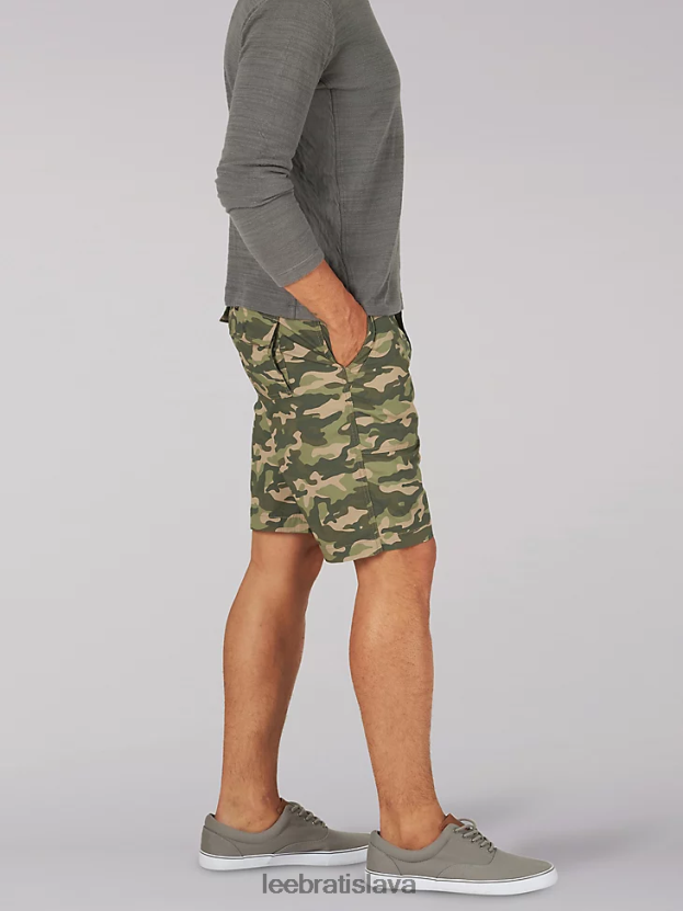 Lee oblečenie HL0J0R1030 hnedá kamufláž muži extrémny pohyb deep pocket utility krátky