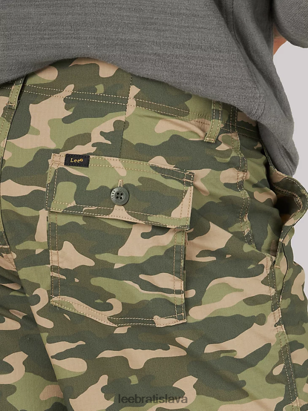 Lee oblečenie HL0J0R1030 hnedá kamufláž muži extrémny pohyb deep pocket utility krátky