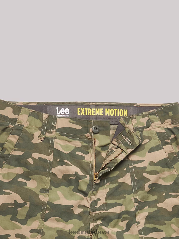 Lee oblečenie HL0J0R1030 hnedá kamufláž muži extrémny pohyb deep pocket utility krátky