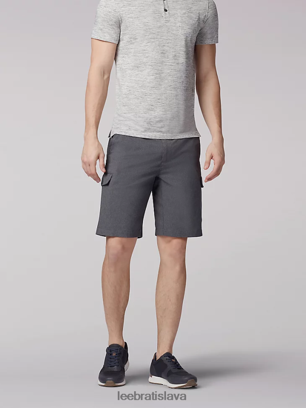 Lee oblečenie HL0J0R1031 sivý vres muži prúdenie vzduchu náklad krátky