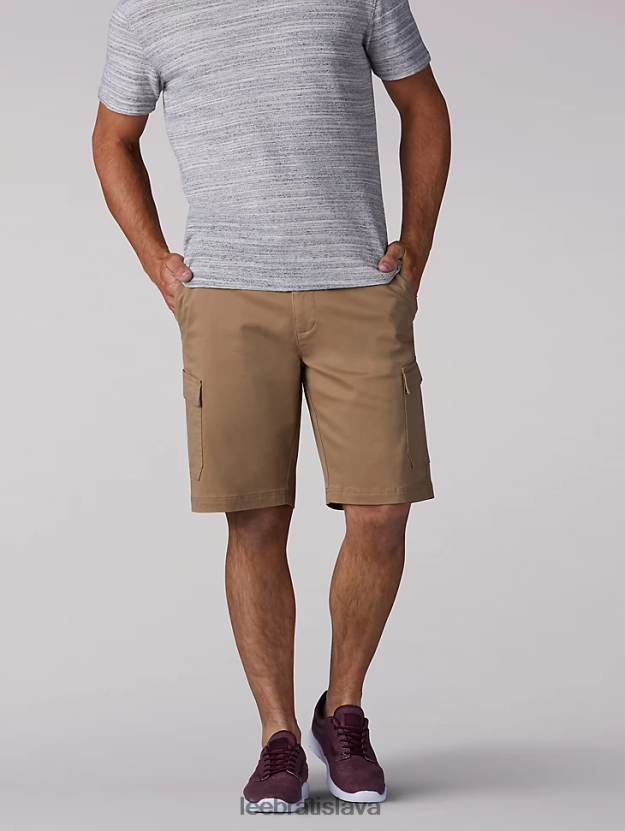 Lee oblečenie HL0J0R1058 originál khaki muži extrémne pohybujúci sa náklad krátky (veľký a vysoký)