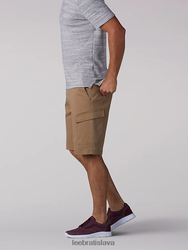 Lee oblečenie HL0J0R1058 originál khaki muži extrémne pohybujúci sa náklad krátky (veľký a vysoký)