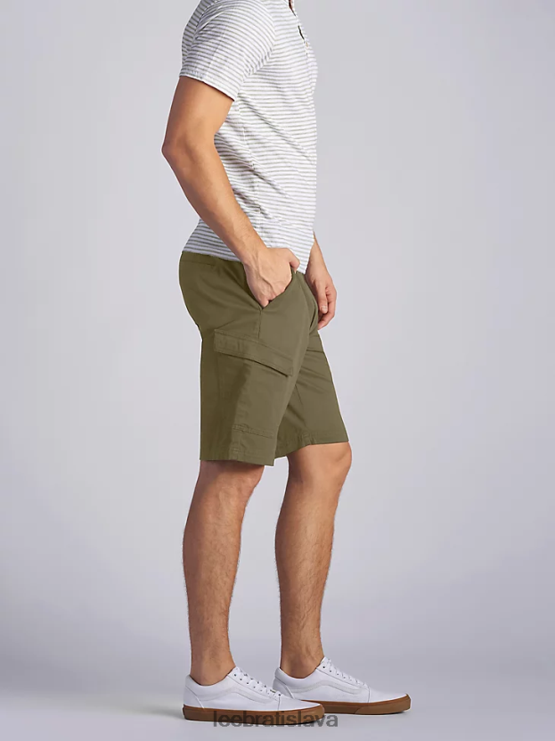 Lee oblečenie HL0J0R1059 breen muži extrémne pohybujúci sa náklad krátky (veľký a vysoký)