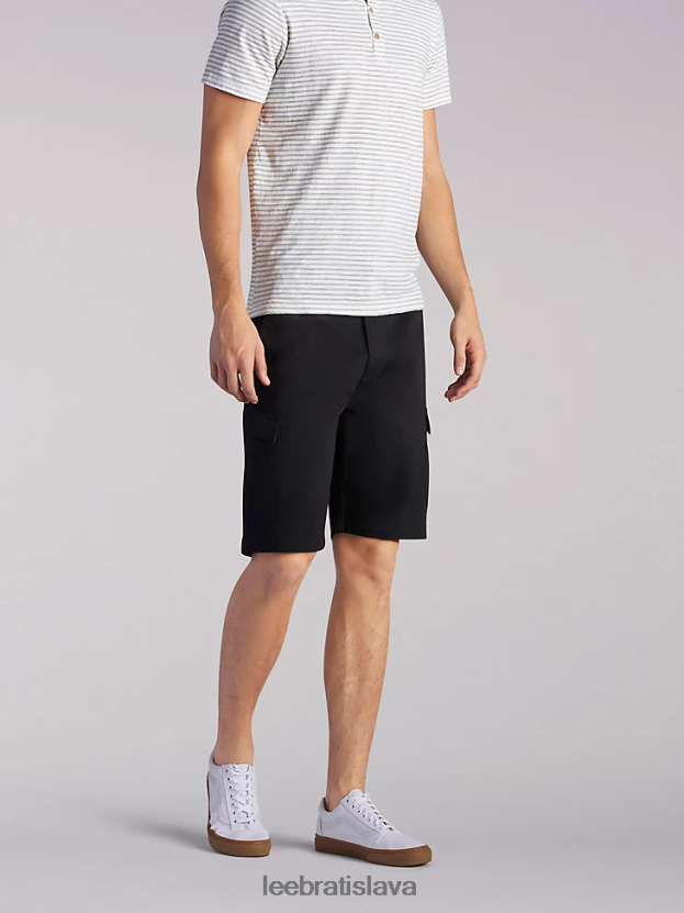 Lee oblečenie HL0J0R1060 čierna muži extrémne pohybujúci sa náklad krátky (veľký a vysoký)