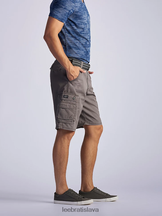 Lee oblečenie HL0J0R974 kadečo šedá muži krátky náklad vo Wyomingu