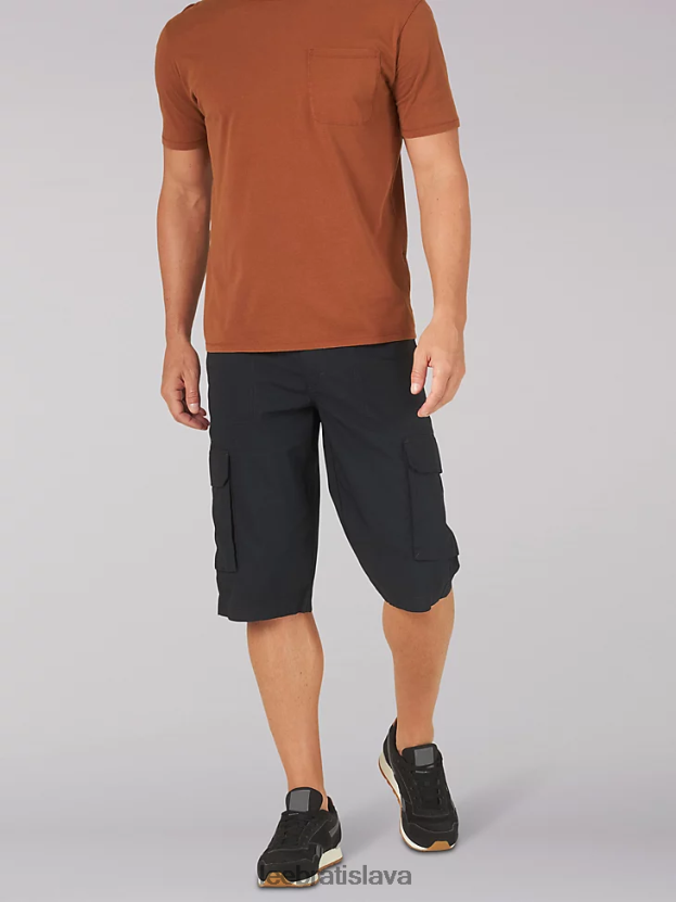 Lee oblečenie HL0J0R980 zväz celý čierny muži extrémny pohyb cameron relaxed fit cargo short