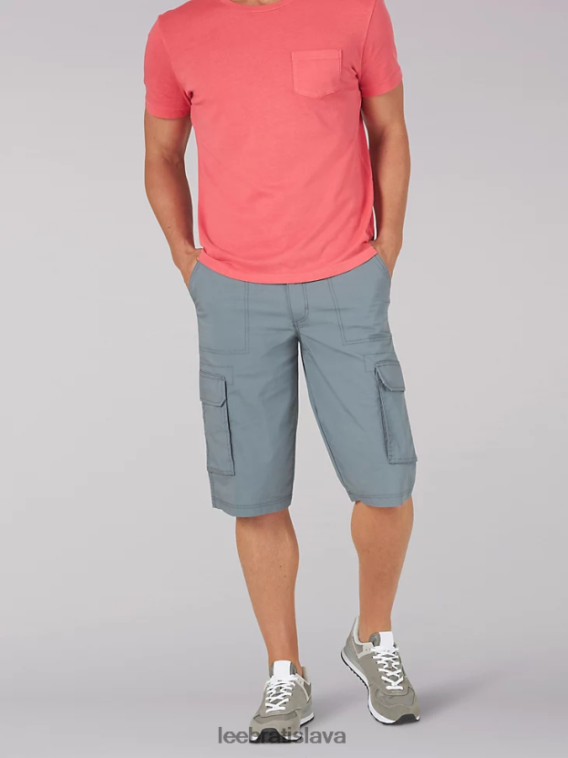 Lee oblečenie HL0J0R982 tech šedá muži extrémny pohyb cameron relaxed fit cargo short