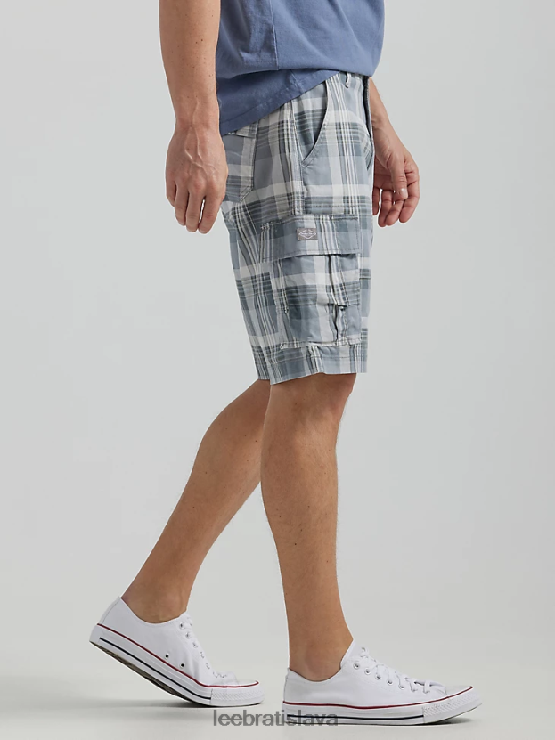 Lee oblečenie HL0J0R984 základný šedý pléd muži extrémny pohyb caroline cargo short