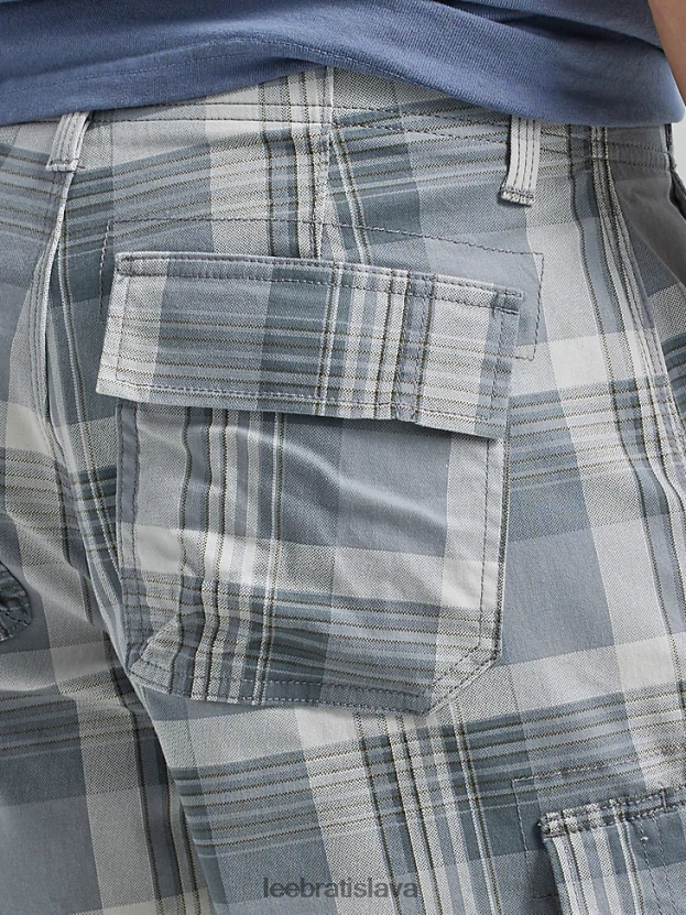 Lee oblečenie HL0J0R984 základný šedý pléd muži extrémny pohyb caroline cargo short